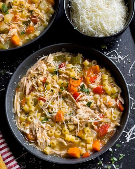 Sicilian Chicken Noodle Soup Recipe - Don't Sweat The Recipe Flavorful Chicken Noodle Soup, Sicilian Chicken Soup, Sicilian Chicken, Soul Recipes, Italian Soup Recipes, Chicken Noodle Soup Recipe, Ditalini Pasta, Chicken Soup Recipe, Noodle Soup Recipe