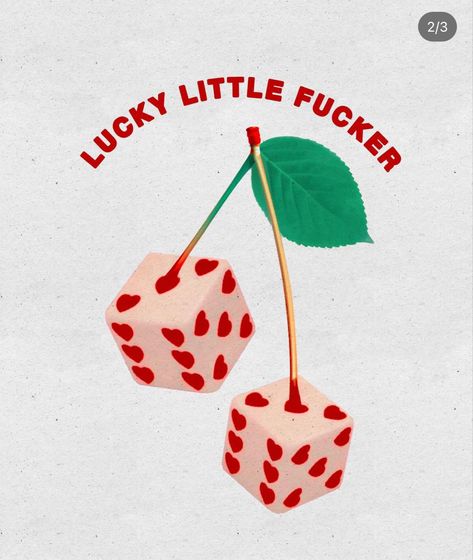 Cherries Painting, Dice Tattoo, Cherry Tattoos, Playlist Covers Photos, Trendy Shirt Designs, Iphone Icon, Lucky Girl, Cover Photos, Small Tattoos