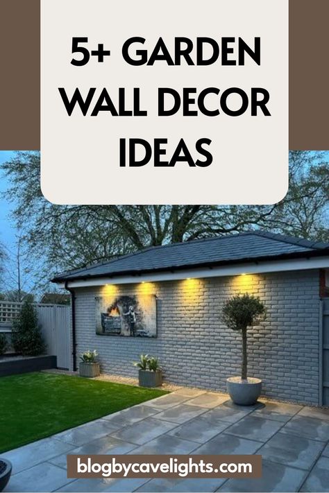 5 garden wall decor ideas Backyard Wall Decor Ideas, Garden Wall Painting Ideas, Garden Wall Decor Ideas, Garden Wall Painting, Garden Wall Ideas, Outside Wall Art, Wall Painting Ideas, Garden Wall Designs, Garden Walls