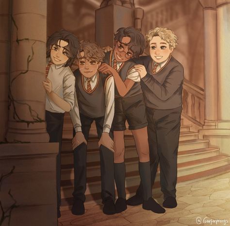 Marauders First Year Fanart, Harry Potter The Marauders Fanart, Marauders Group Fanart, Mauraders Fanart The Marauders, Harry Potter Fanart Harry Fan Art, All The Young Dudes Fanart, Marauders Era Fan Art, The Marauders Fan Art, Mauraders Fanart