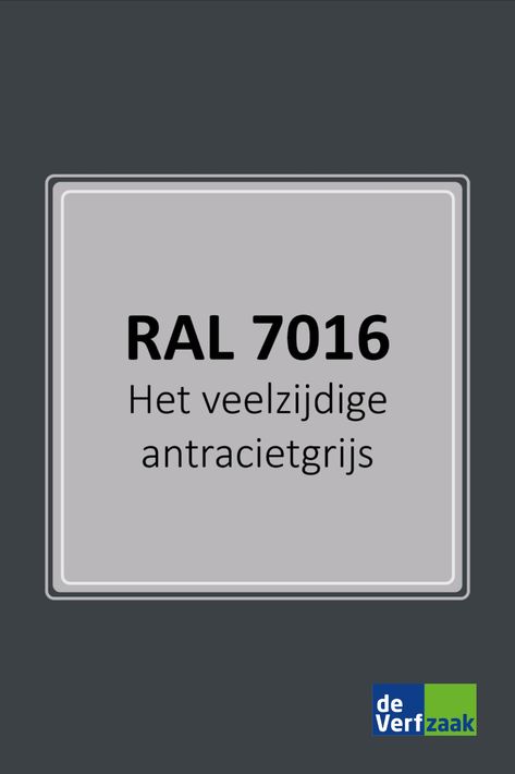 Wellicht zaaien de RAL-nummers voor verwarring bij je. Wanneer je sinds lange tijd weer eens de kwast ter hand gaat nemen, kom je ze tegen. Als je een kleur overweegt is het belangrijk om rekening te houden met enkele factoren, bij veel lichtinval zal RAL 7016 een stuk lichter ogen dan in een relatief donker gedeelte van je hhuis. Probeer deze tips in jouw voordeel te gebruiken en probeer naast RAL 7016 een aantal kleuren te vinden die veel op elkaar lijken. Bekijk het op www.deverfzaak.nl Ral 7044 Silk Grey Door, Ral 7006 Windows, Ral 7044 Windows, Ral 7030 Stone Grey, Ral 7044 Silk Grey