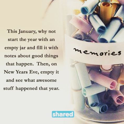 Start a#gratitude #resolution this year! I'm in; are you?  #begrateful #memories2016 New Year Jar, Memory Jar Printable, Blessings Jar, Earth Witch, Tradition Ideas, New Years Look, Lds Youth, Memory Jar, Small Notes