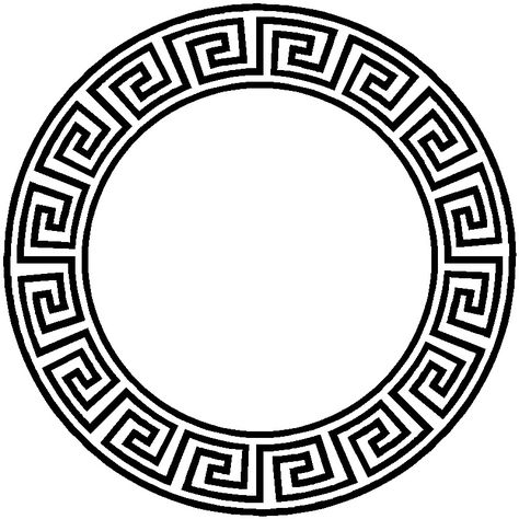 Versace Circle Greece Tattoo, Versace Pattern, Greek Symbol, Greek Pattern, Greek Mythology Tattoos, Ancient Greek Architecture, Greek Design, Greek Tattoos, Tape Art