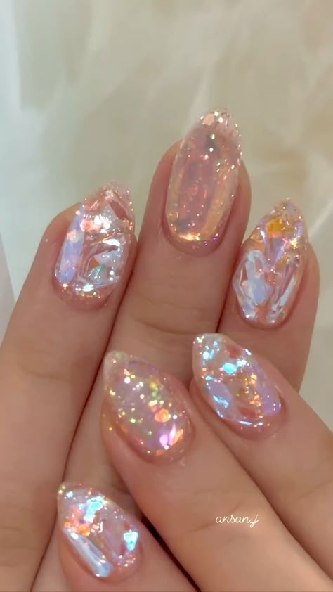 Nails Basic, Nails Kids, Nails Bright, Smink Inspiration, Pretty Gel Nails, Blue Spring, Diy Nail Art, Sparkly Nails, Classy Nails