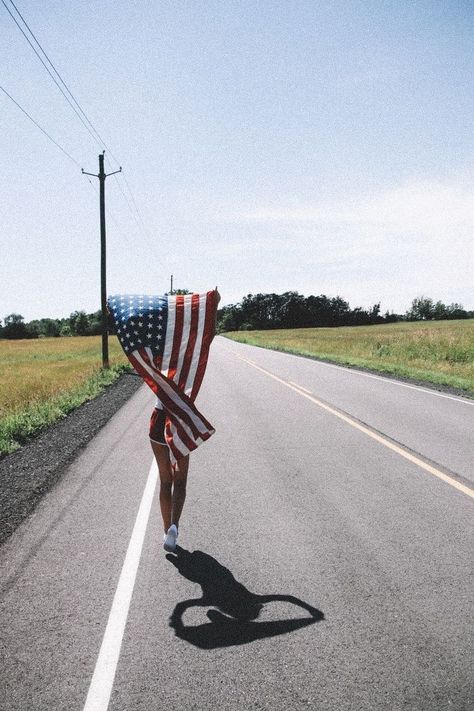 Flag Photoshoot, American Flag Photography, Country Best Friends, I Healed, Forth Of July, Country Summer, I Love America, Western Aesthetic, Summer Goals