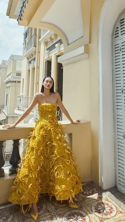 Yellow Gown Prom, Yellow Glam Dress, Yellow Gown, Best Dresses, Guest Attire, Wedding Attire Guest, Gala Dresses, Right Time, Fancy Dresses