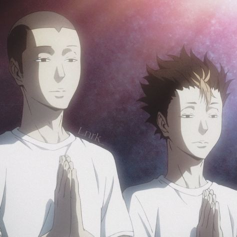 Haikyuu Nishinoya And Tanaka, Tanaka And Nishinoya Matching Icons, Tanaka Ryuunosuke Icons, Tanaka X Nishinoya, Haikyuu Scenes, Tanaka And Nishinoya, Nishinoya And Tanaka, Haikyuu Low Quality, Tanaka Nishinoya