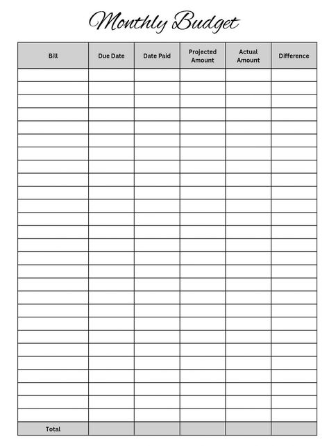 Keep your finances organized with this Printable Budget Worksheet from Townehouse Digital. Basic, straightforward design & detailed layout to keep you on track and help you reach your financial goals. Print or fill out the pdf form on your device. #Trends #Importance #of #Planner #Budget #Key #The #to #HomeTrends #Ideas #a #Inspiration #Inspo #Your #Financial #Success Financial Budget Planner, Personal Budget Planner, Printable Budget Worksheet, Budget Planner Free, Budget Worksheet, Monthly Budget Printable, Money Planner, Printable Budget, Money Budget