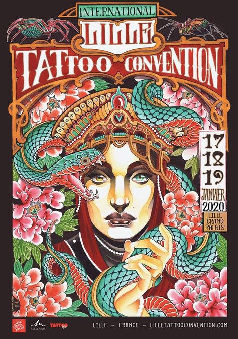 5º International Lille Tattoo Convention | Tattoofilter Rochester Tattoo, Santa Cruz Tattoo, Sims 4 Art, Poster Tattoo, Cruz Tattoo, France Tattoo, Info Tattoo, Convention Tattoo, Paris Tattoo