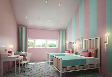 Turquoise And Pink Pink And Turquoise Bedroom, Turquoise Bedroom Ideas, Turquoise Bedroom Decor, Wall Paint Colour Combination, Turquoise Bedroom, Turquoise Living Room Decor, Turquoise Room, Living Room Turquoise, Bedroom Turquoise