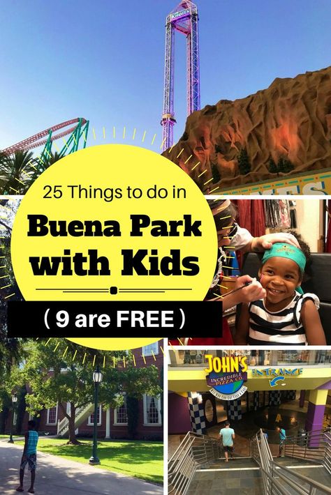 25 Things to do in Buena Park with Kids and 9 of them are FREE. Find the best Buena Park Hotels and more. Homeschool Field Trips, Buena Park, Family Travel Destinations, Park Hotel, 50 States, California Travel, America Travel, Field Trip, Travel With Kids