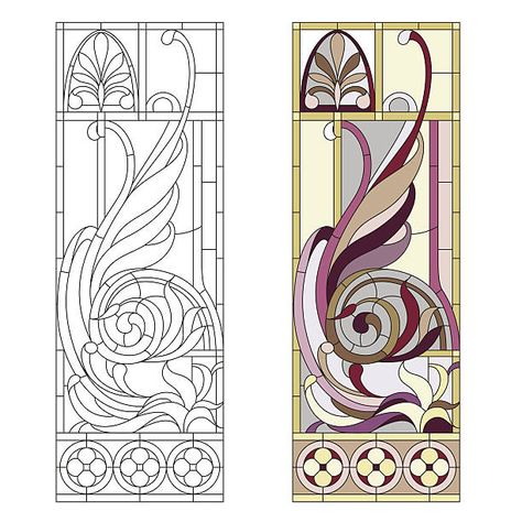 106,200+ Art Nouveau Stained Glass Patterns Illustrations, Royalty-Free Vector Graphics & Clip Art - iStock Art Deco Stained Glass, L'art Du Vitrail, Design Art Nouveau, Window Stained, Art Glass Jewelry, Motif Art Deco, زجاج ملون, Glass Painting Designs, Glass Window Art