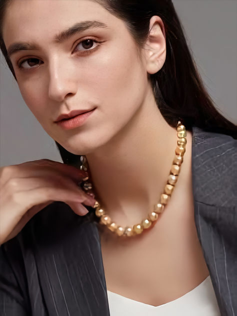 For many years working as a jewelry expert, I learned that when wearing Golden South Sea pearls, it is essential to consider your skin tone, hair color, style, and other factors that will help you look your best. So, if you’re looking to buy a set of Golden South Sea pearls, it’s essential to know how to pick the best ones. Symbol Of Wealth, Golden South Sea Pearls, Sea Pearls, South Sea Pearls, South Seas, Smooth Texture, Are You The One, Texture, Wardrobe