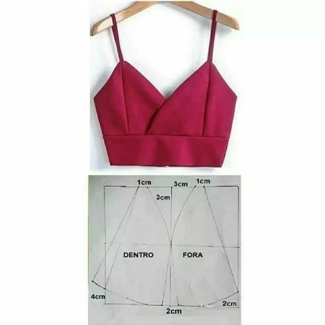 Girls Clothes Sewing, Women Top Sewing Pattern, Bustier Pattern, Sewing Patterns Free Women, Bra Sewing Pattern, Sewing Top, Clothing Pattern Design, Dress Patterns Diy, Lingerie Patterns