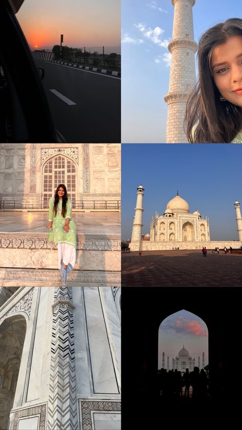 aesthetic layout idea for instagram story Agra Instagram Story, Taj Mahal Instagram Story, Taj Mahal Aesthetic Outfit, Agra Picture Ideas, Agra India Aesthetic, Agra Photography Poses, Mandir Aesthetic Insta Story, Taj Mahal Captions For Instagram, Jaipur Story Ideas