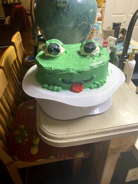 Easy Frog Cake, Frog Cake Aesthetic, Cake Aesthetic Minimalist, Cuties Cake, Frog Cake Ideas, Muffin Monday, Epic Cakes, African Bullfrog, Frog Food