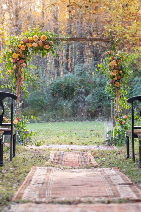 Fall Equinox Wedding, Wedding Arch Autumn, Fall Wedding Aisle, Birch Wedding Arch, Fall Wedding Arches, Wedding Arches Outdoors, Arbor Decor, Mums Wedding, Birch Wedding