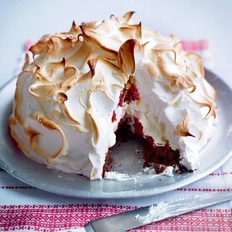 Hair Entrepreneur, Bombe Alaska, Baked Alaska Recipe, Veggie Gardens, Kid Hairstyles, Baked Alaska, Castle Scotland, Delicious Magazine, Funny School