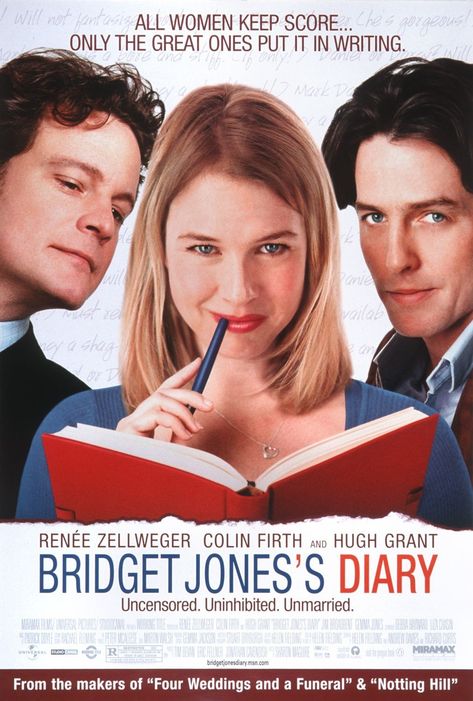 Bridget Jones's Diary (2001) Bridget Jones Diary Movie, Bridget Jones's Diary, Gemma Jones, Bridget Jones Baby, Diary Movie, Coyote Ugly, Bridget Jones Diary, Scary Stories To Tell, John Malkovich