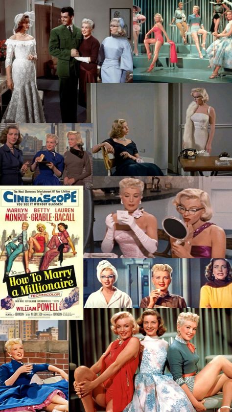 How To Marry A Millionaire How To Marry A Millionaire Fashion, How To Marry A Millionaire, William Powell, Marilyn Monroe Fashion, Everything And Nothing, Set Design, Marilyn Monroe, Life Is Good, Fashion Outfits