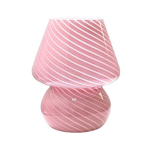 1 stk Murano glas skrivebordslampe glasbord sengelamper - Temu Denmark Pink Bedside Table, Kids Room Desk, Desk Lamps Bedroom, Lamp Decoration, Glass Desk, Decorative Table Lamps, Table Lamp Shades, Mushroom Decor, Mushroom Lamp