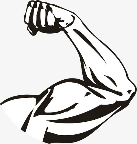 Strong Arm Drawing, Muscle Clipart, Arm Picture, Bodybuilding Logo, Handyman Logo, Arm Drawing, Bicep Muscle, Strong Arm, Scary Drawings