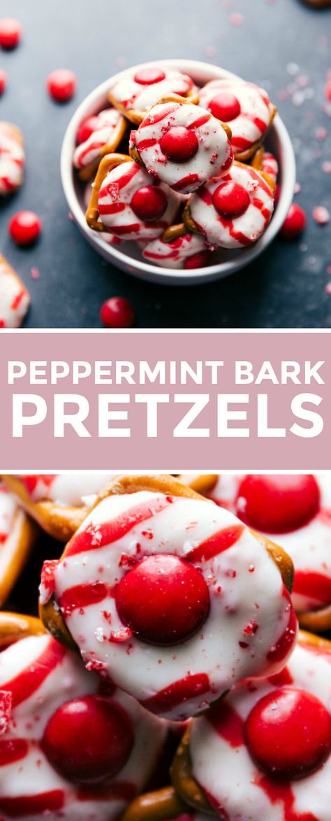 Pretzel Peppermint Kisses, Peppermint Bark Recipe With Pretzels, White Chocolate Mm Pretzel Bites, M And M Pretzel Treats, Peppermint Pretzel Bites, Peppermint Bark Pretzel Bites, Peppermint Bark Pretzels, Candy Recipes For Christmas, Christmas Desserts Pretzels