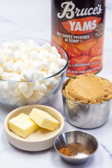 Can Yams Recipe, Candied Sweet Potato Recipes, Canned Sweet Potato Recipes, Side Dish For Thanksgiving, Candied Yams Recipe, Sweet Potatoes With Marshmallows, Canned Yams, Candied Yams, Canning Sweet Potatoes