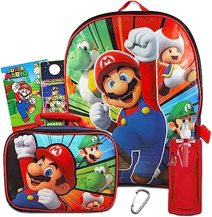 Mario Backpack, Lunch Box For Kids, Mario Yoshi, Lunch Kit, Insulated Lunch Box, Classroom Supplies, Donkey Kong, Kids Lunchbox, Kids Boxing