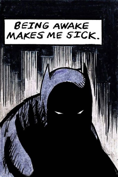 Chris Grady, the creator of Lunarbaboon, uses his own life as a dad to inspire his comics, but he also talks about everyday life and big feelings that everyone can relate to. His stories aren't just about being a parent; they also explore being an adult, facing challenges, and finding joy in small moments. Comic Pop Art, I Am Batman, I'm Batman, Im Batman, Old Comics, Bd Comics, Dc Memes, Batman Dc, Retro Comic