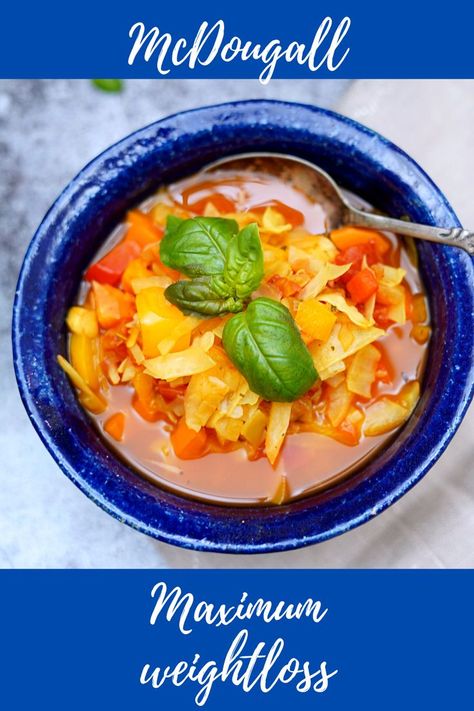 Starch Solution Soup Recipes, John Mcdougall Recipes, Mcdougall Diet Before And After, Macdougall Diet, Mcdougall Starch Solution Recipes, Dr Mcdougall Recipes, Dr Mcdougall Diet, Wfpb Dinner, Starch Solution Diet