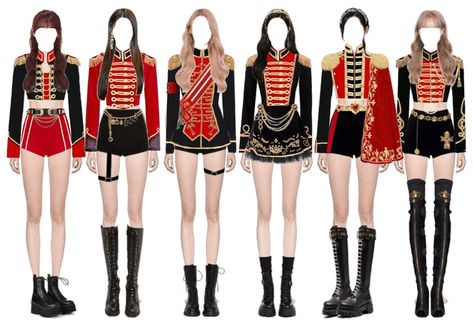 Kpop Award Show Outfits, Dance Performance Outfits, Royal Outfit, Outfit Ideas For Party, Korean Fashion Kpop Inspired Outfits, Dance Style Outfits, Band Uniforms, Kpop Concert Outfit, Korean Fashion Kpop