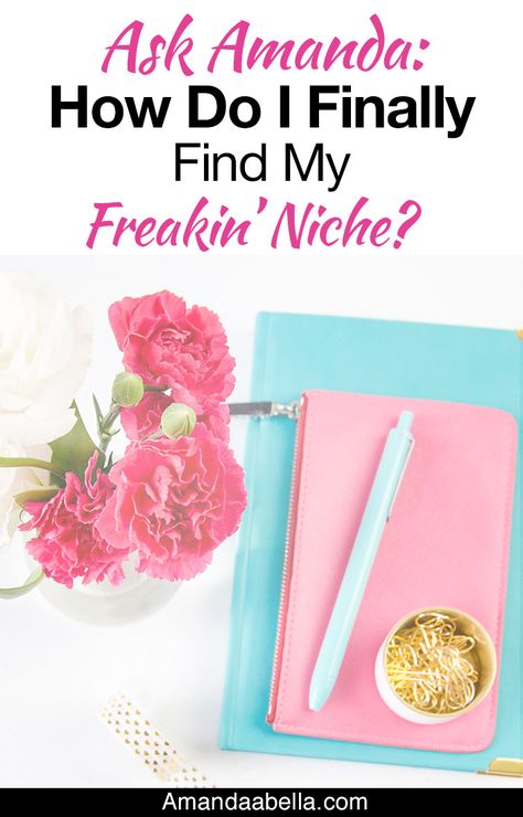 How do I finally find my freakin' niche? It's tough to figure out how to start a blog or even how to make money from your blog, but the first step is knowing what your niche should be this is such a great post and podcast. Find Your Niche, Do Something Different, Niche Marketing, Small Business Ideas, Small Business Tips, Something Different, Seo Marketing, Facebook Marketing, Blog Traffic