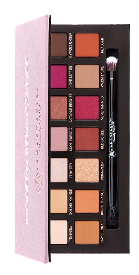 The new Anastasia Beverly Hills Modern Renaissance Palette for Summer 2016 has arrived! This stunning palette combines dramatic berry tones along with a se Alat Makeup, Best Eyeshadow Palette, Makeup Pallets, Best Eyeshadow, Makeup Obsession, Makeup Goals, Makati, Makeup Palette, Love Makeup