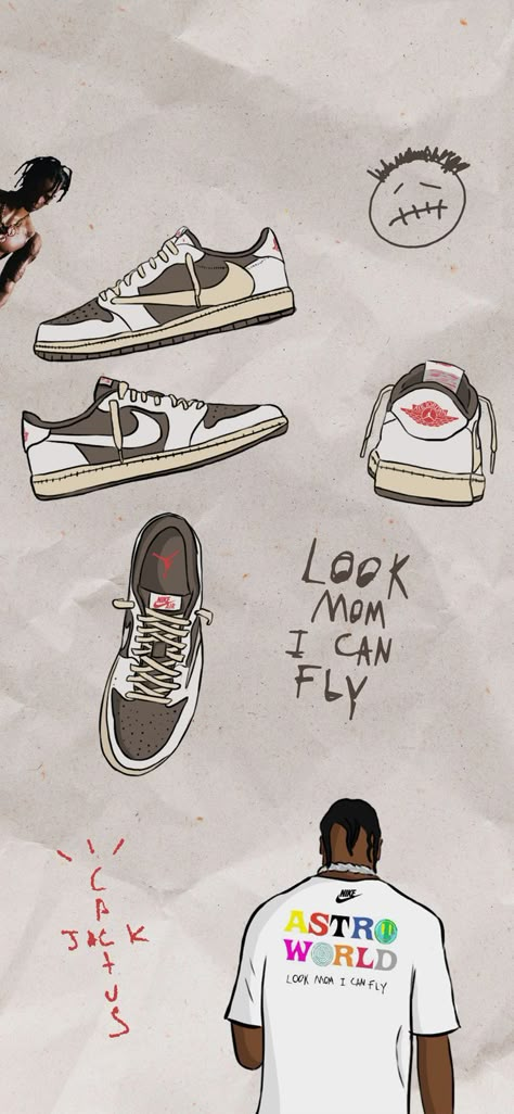 Sneakers Reverse Mocha Wallpaper, Nike Travis Scott Wallpaper, Mocha Wallpaper, Cactus Jack Wallpaper, Travis Scott Iphone Wallpaper, Look Mom I Can Fly, Streetwear Wallpaper, Nike Travis Scott, Reverse Mocha