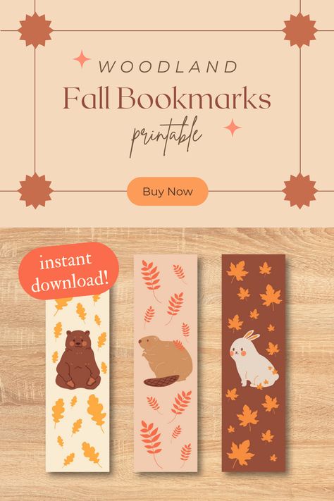 Fall Bookmarks, October Aesthetic, Lovers Aesthetic, Bookmark Printable, Fall Lovers, Reading Essentials, Aesthetic Forest, Bookmarks For Books, Fall Reading