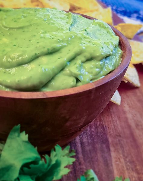 Creamy Whipped Guacamole Creamy Guacamole Recipe, Whipped Avocado, Creamy Guacamole, Hosting Holiday Party, Guacamole Dip, Party Hosting, Guacamole Recipe, Cilantro Lime, Party Apps