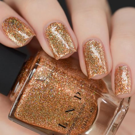 ILNP 2016 (Fall Collection) - The Harpist Ilnp Nail Polish, Metallic Nail, Metallic Nail Polish, Holographic Nail Polish, Metallic Nails, Nails 2020, Holographic Nails, Christmas Nails, Nail Colors