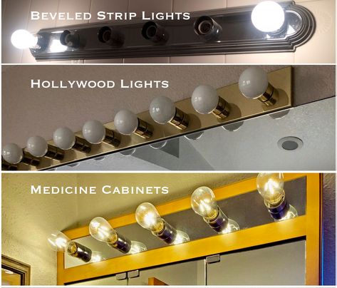 This is a perfect cover for 8 bulb, 48" lights. This smooth white shade ships with four metallic brackets to diffuse bright LED lights. If you have a mirrored Hollywood light we will ship with glue tape, aka Gorilla or Alien tape. FYI - The last photo shows Daylight bulbs on the left, Bright White on the right. Diffuse glaring LED's or hide missing bulbs with this shade Simple 5-minute installation - no tools or electrician needed Fits light fixtures up to 48" wide - 8 bulbs Get the perfect clas Cover Ugly Light Fixture, Bracket Colors, Bare Bulb Lighting, Jute Shades, Bath Light Fixtures, Lighting Makeover, Bulb Lights, Hiding Ugly, Money Chart