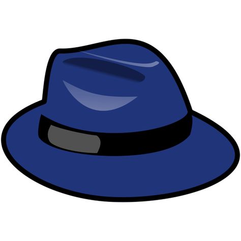 PublicDomainVectors.org-Fedora hat vector image Blue Fedora Hat, Scrapbook Images, Hat Vector, Color Drawing, Hat Clips, Free For Commercial Use, Free Clipart, Blue Hat, Love Blue