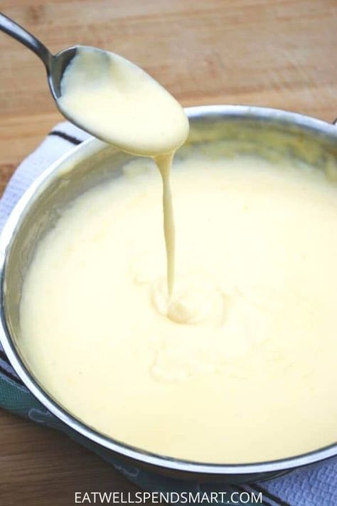 Homemade Basic Cheese Sauce - Eat Well Spend Smart Cheese Sauce For Vegetables, Basic Cheese Sauce, Simple Cheese Sauce, Sauce For Vegetables, White Cheese Sauce, How To Make Cheese Sauce, Homemade Cheese Sauce, Cheese Sauce For Pasta, White Sauce Recipes