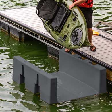 Kayak Launch, Boathouse Design, Kayak Stand, Floating Docks, Lake Toys, Kayaking Tips, Lake Fun, Lake Dock, Lakefront Living