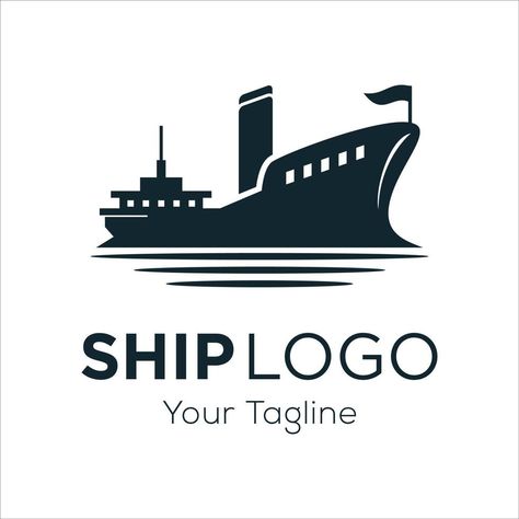 Cargo Ship Logo, Ship Logo, Cruise Ship, Logo Templates, Vector Art, Nautical, Vector Free, Company Logo, For Free