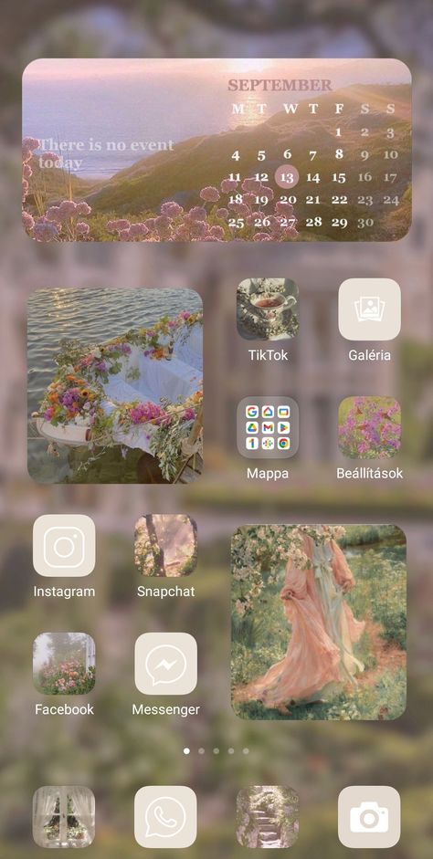 Aesthetic Customized Home Screen, Phone Organization Home Screen Ideas, Home Screen Wallpapers Ipad, Home Screen Aesthetic Layout, Iphone Home Screen Layout Organized, Customize Iphone Home Screen, Aesthetic Iphone Home Screen Layout, Aesthetic Home Screen Layout, Iphone Aesthetic Organization