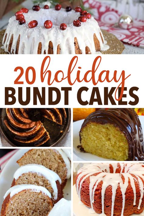 Holiday Bundt Cakes Thanksgiving, Best Holiday Bundt Cakes, Christmas Dessert Bundt Cake, Gluten Free Christmas Bundt Cake, Easy Holiday Bundt Cake, Delicious Bundt Cake Recipes, Christmas Pound Cake Ideas, Easy Christmas Bundt Cake Recipes, Christmas Desserts Bundt Cakes