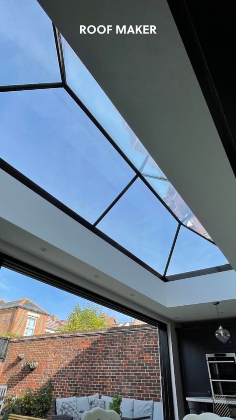 Slimline Roof Lantern brings more light to any space. Creating a frameless and modern glazing addition to your property, with it's sleek style and minimal aesthetic this roof lantern is suited to any space. 
Find out more in the link.
.

.

.
#skylights #rooflight #rooflantern #lantern #slimline #kitchenextension #kitchenisland #kitchenmoodboard #kitchencolourpallete #kitchenvibe #openplankitchen #brightkitchen #brightspaces #brighthomes #roofmaker #roofmakermakesit Rooflights Flat Roof, Kitchen Mood Board, Roof Lantern, Bright Kitchens, Minimal Aesthetic, Bright Homes, Kitchen Extension, Diy Pallet Projects, Roof Light