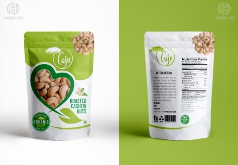 Food Ingredients Label Design, Cashew Packaging Design, Health Food Packaging, Seed Packaging Design, Wellness Packaging, Pouch Packaging Design, Agriculture Design, Chip Packaging, Organic Packaging