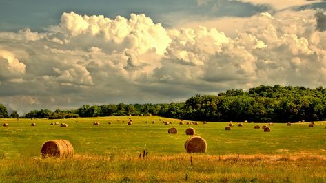 Rural Farm Countryside - Free photo on Pixabay April Weather, Weather Predictions, Farmers Almanac, Reference Photos For Artists, Old Farmers Almanac, Countryside Landscape, Hay Bales, Southwest Desert, Summer Weather