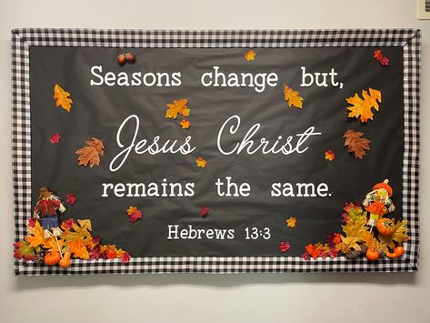 God Answers Knee Mail, Fall For Jesus Bulletin Board, Christian Fall Door Decorations Classroom, October Christian Bulletin Boards, Thanksgiving Christian Bulletin Boards, Fall Jesus Bulletin Board, Christian Fall Bulletin Board Ideas For Preschool, Sunday School Fall Bulletin Boards, Thanksgiving Bulletin Boards For Church