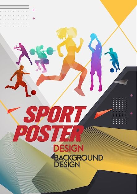 Vector sports elements poster design | Premium Vector #Freepik #vector Sports Fest Poster, Sport Advertising, Sports Poster Design, Sports Elements, Marathon Poster, Marathon Posters, Sports Meet, Sports Poster, Sport Banner